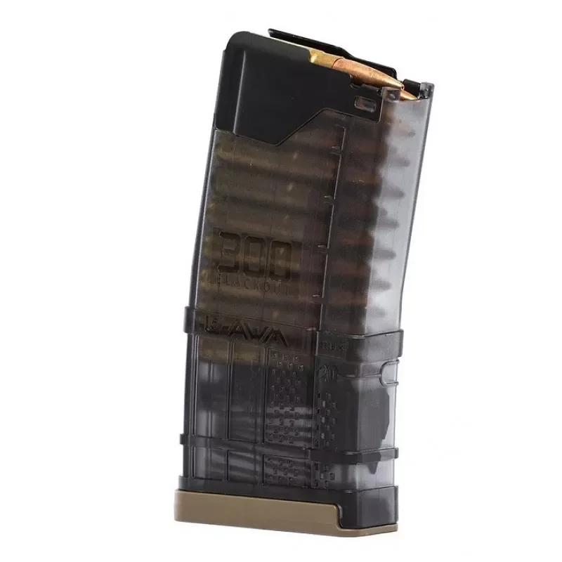 Lancer Zásobník AR15 L5AWM .300AAC BLK / 20rd - Priehľadný dymový