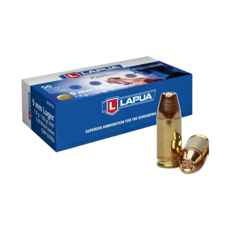 Lapua 9x19mm Luger, FMJ Cepp Ex. 120gr/7,8g (50ks)