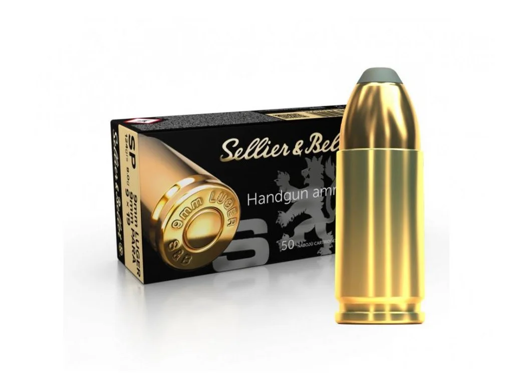 S&B 9x19mm Luger, SP 124gr/8g (50ks)