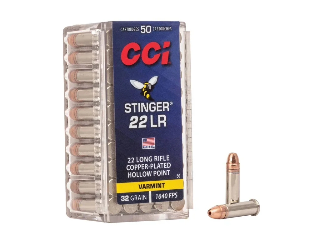 CCI .22LR Stinger Copper-Plated HP 32gr/2,07g - 50ks