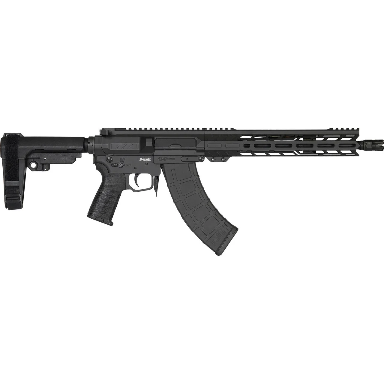 CMMG RIFLE, BANSHEE, MK47, 7.62X39MM, 12.5″, NFA, ARMOR BLACK