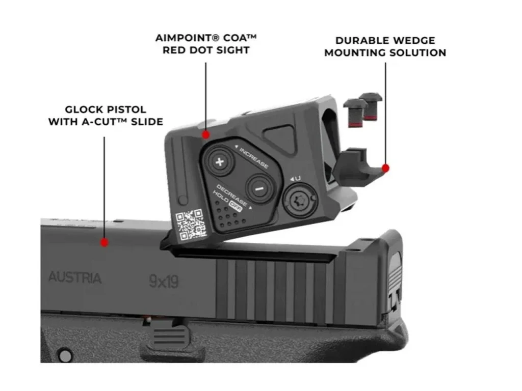 Glock 45 A-Cut COA Combo, kal.: 9x19mm (Aimpoint COA)