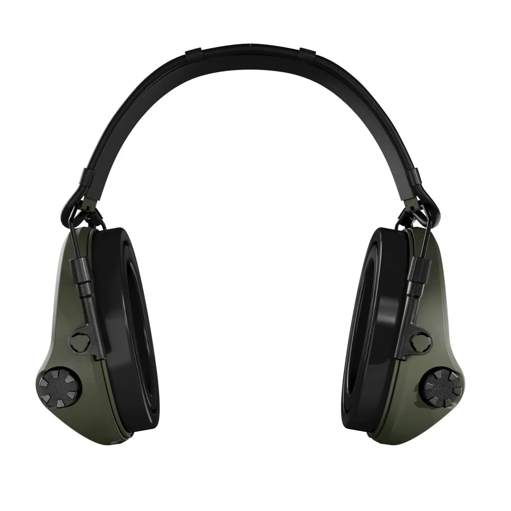 Elektronické chrániče sluchu Sordin Supreme X2 Headband Gel Earcups Green