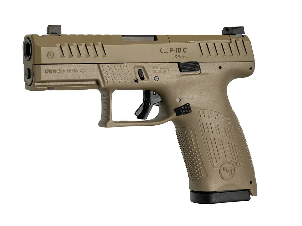 CZ P-10 C OR Ported 9x19mm Luger FDE