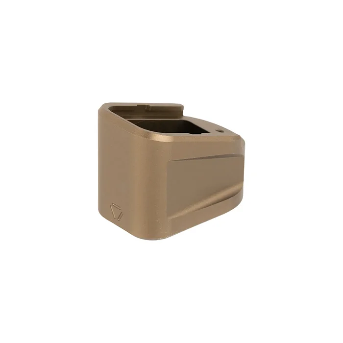 Hliníková botka zásobníka Strike Industries EMP pre Glock G17 (9 mm) / G22 (.40 S&W), FDE