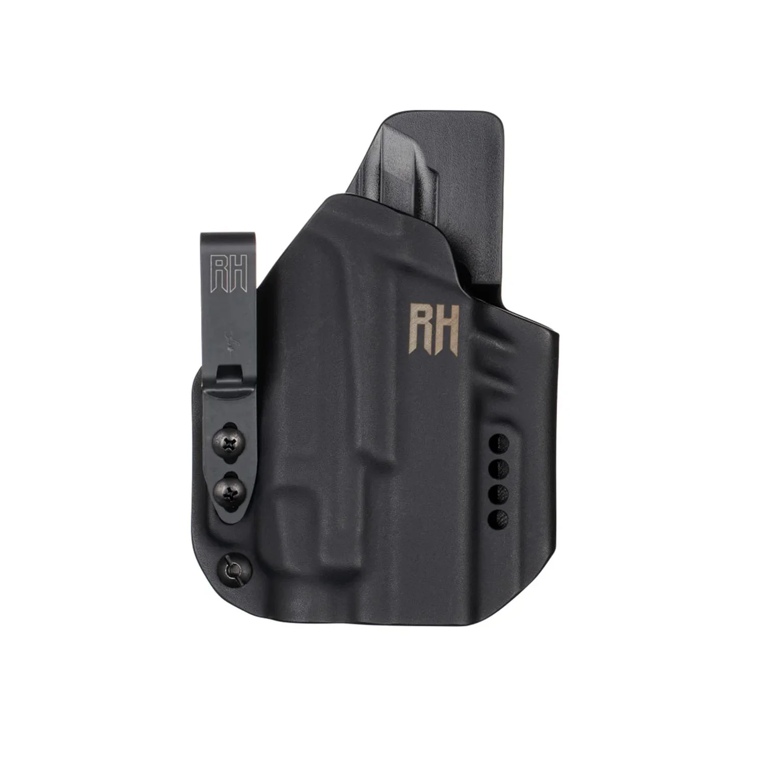 CROCY – Vnútorné appendixové kydexové puzdro pre Glock 19 Gen3–6 / Glock 19X/45 + Streamlight TLR-7 X – čierne / pravák